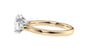 Oval & Pear Cut Trilogy Diamond Engagement Ring