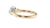 Oval & Pear Cut Trilogy Diamond Engagement Ring
