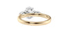 Oval & Pear Cut Trilogy Diamond Engagement Ring