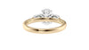 Oval & Pear Cut Trilogy Diamond Engagement Ring