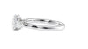Oval & Pear Cut Trilogy Diamond Engagement Ring