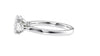 Oval & Pear Cut Trilogy Diamond Engagement Ring
