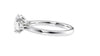Oval & Pear Cut Trilogy Diamond Engagement Ring