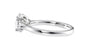 Oval & Pear Cut Trilogy Diamond Engagement Ring