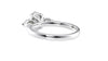 Oval & Pear Cut Trilogy Diamond Engagement Ring