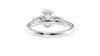 Oval & Pear Cut Trilogy Diamond Engagement Ring