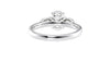 Oval & Pear Cut Trilogy Diamond Engagement Ring