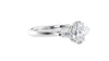 Oval & Pear Cut Trilogy Diamond Engagement Ring