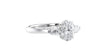 Oval & Pear Cut Trilogy Diamond Engagement Ring
