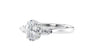 Oval & Pear Cut Trilogy Diamond Engagement Ring