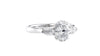 Oval & Pear Cut Trilogy Diamond Engagement Ring