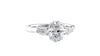 Oval & Pear Cut Trilogy Diamond Engagement Ring