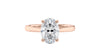 Oval Solitaire Diamond Engagement Ring