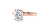 Oval Solitaire Diamond Engagement Ring