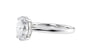 Oval Solitaire Diamond Engagement Ring