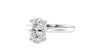 Oval Solitaire Diamond Engagement Ring