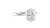 Oval Solitaire Diamond Engagement Ring