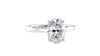 Oval Solitaire Diamond Engagement Ring