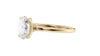 Oval Solitaire Contemporary Style Diamond Engagement Ring