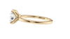 Oval Solitaire Contemporary Style Diamond Engagement Ring