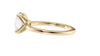 Oval Solitaire Contemporary Style Diamond Engagement Ring