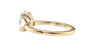 Oval Solitaire Contemporary Style Diamond Engagement Ring
