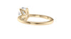 Oval Solitaire Contemporary Style Diamond Engagement Ring