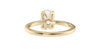 Oval Solitaire Contemporary Style Diamond Engagement Ring