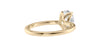 Oval Solitaire Contemporary Style Diamond Engagement Ring