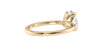 Oval Solitaire Contemporary Style Diamond Engagement Ring