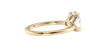 Oval Solitaire Contemporary Style Diamond Engagement Ring