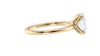 Oval Solitaire Contemporary Style Diamond Engagement Ring