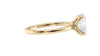 Oval Solitaire Contemporary Style Diamond Engagement Ring