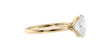 Oval Solitaire Contemporary Style Diamond Engagement Ring