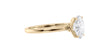 Oval Solitaire Contemporary Style Diamond Engagement Ring