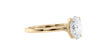 Oval Solitaire Contemporary Style Diamond Engagement Ring