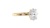 Oval Solitaire Contemporary Style Diamond Engagement Ring