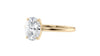 Oval Solitaire Contemporary Style Diamond Engagement Ring