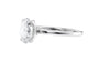 Oval Solitaire Contemporary Style Diamond Engagement Ring
