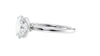 Oval Solitaire Contemporary Style Diamond Engagement Ring