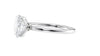 Oval Solitaire Contemporary Style Diamond Engagement Ring