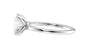 Oval Solitaire Contemporary Style Diamond Engagement Ring