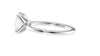 Oval Solitaire Contemporary Style Diamond Engagement Ring