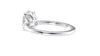 Oval Solitaire Contemporary Style Diamond Engagement Ring