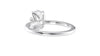 Oval Solitaire Contemporary Style Diamond Engagement Ring