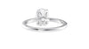 Oval Solitaire Contemporary Style Diamond Engagement Ring
