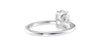 Oval Solitaire Contemporary Style Diamond Engagement Ring