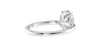 Oval Solitaire Contemporary Style Diamond Engagement Ring