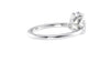 Oval Solitaire Contemporary Style Diamond Engagement Ring
