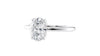 Oval Solitaire Contemporary Style Diamond Engagement Ring